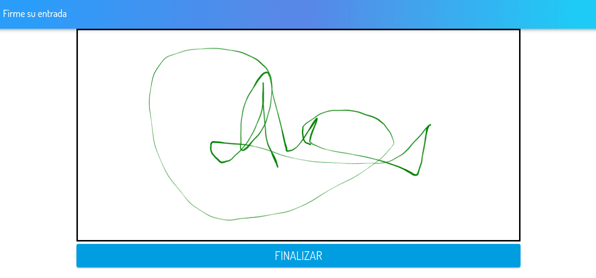 Captura de firma