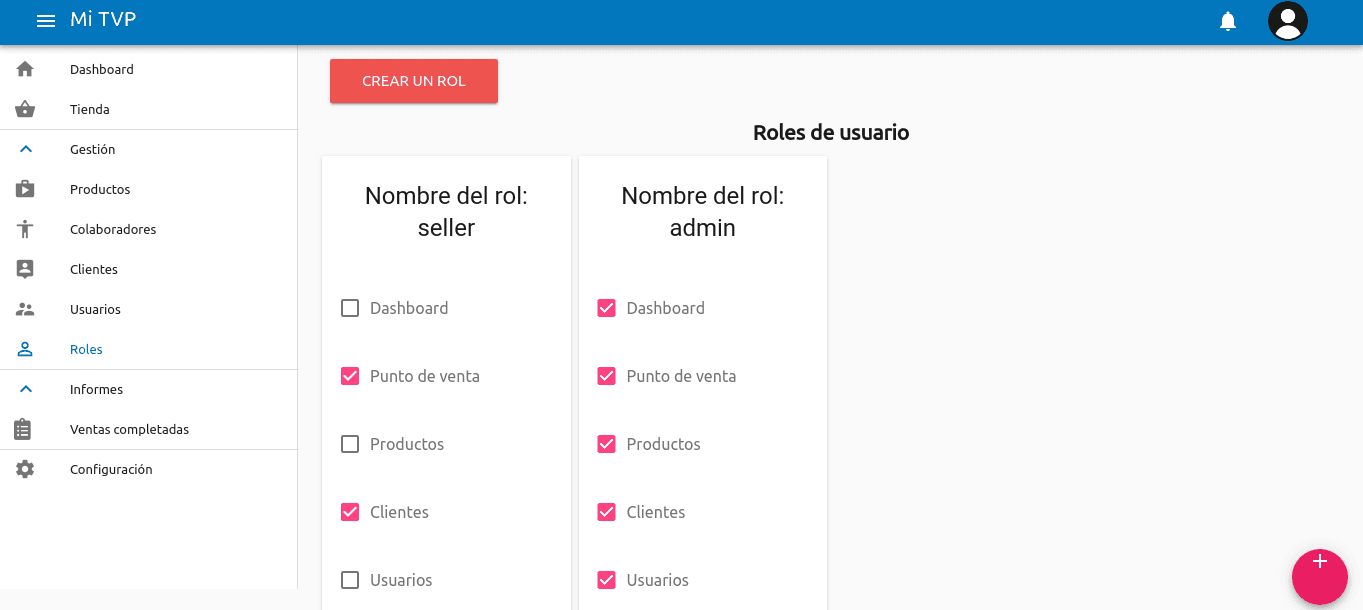 Administración de roles