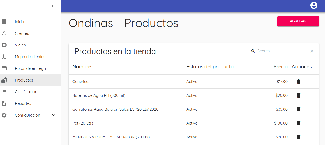 Tablas de información